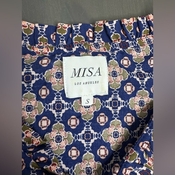 Misa Los Angeles Lorena Tile smocked mini dress - Picture 5 of 12